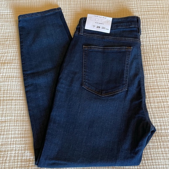 SOLD - LOFT Curvy Skinny Crop Jeans, Size 8 - Picture 8 of 10